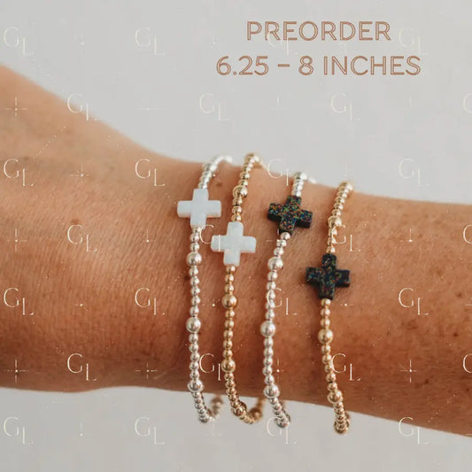 Faith Opal Gold Fill and Sterling Silver Bracelet PREORDER