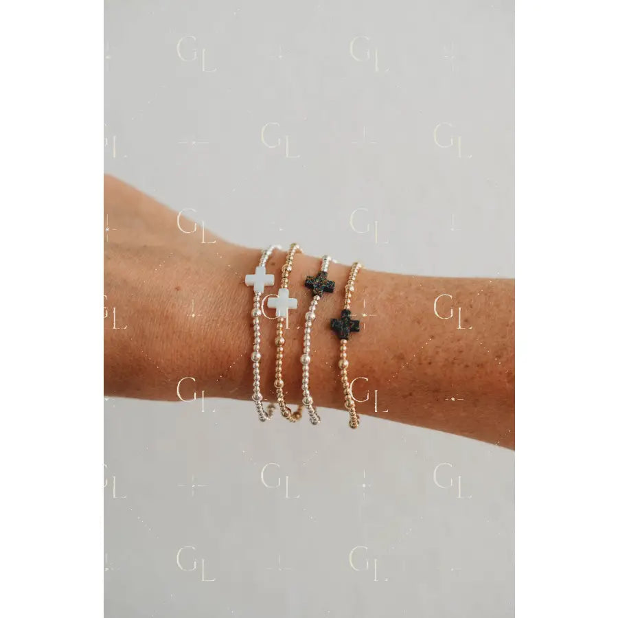 Faith Opal Gold Fill and Sterling Silver Bracelet READY TO SHIP