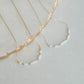 Golden Hour Necklace- 14k Gold Fill/ Sterling Silver - Opalite Collection