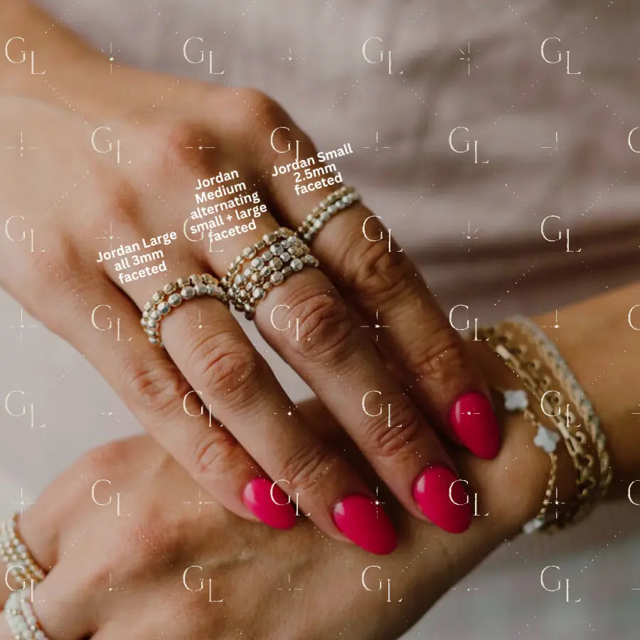 HALF Gold Fill and Sterling Silver Ring Wholesale Collection Pack (16 FINGER RINGS) (RCOL-16)
