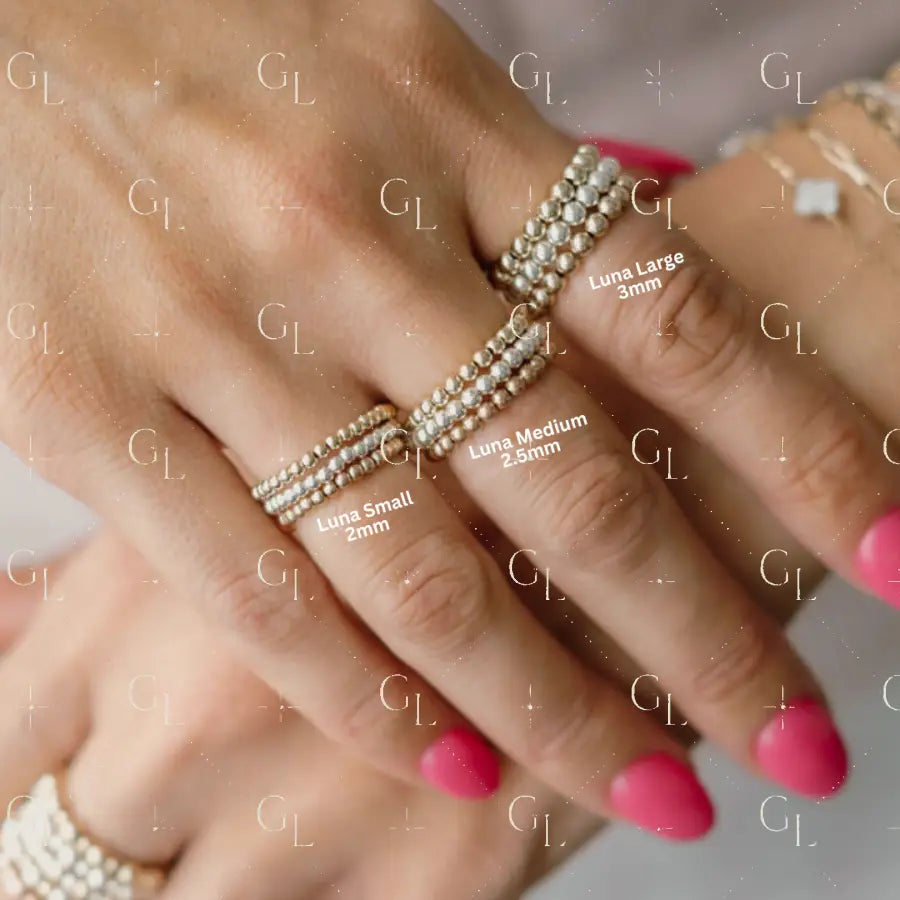 HALF Gold Fill and Sterling Silver Ring Wholesale Collection Pack (16 FINGER RINGS) (RCOL-16)