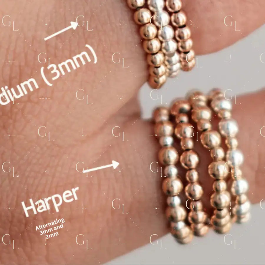 HALF Gold Fill and Sterling Silver Ring Wholesale Collection Pack (16 FINGER RINGS) (RCOL-16)