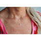 I Heart U Necklace- 14k Gold Fill/ Sterling Silver - Opalite Collection