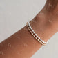 Jack - Mixed Metal Gold Fill + Sterling Silver Beaded Bracelet