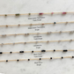Labradorite, Black Onyx & Tourmaline Double Single Permanent Jewelry Chain (3 feet) PREORDER