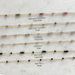 Labradorite Black Onyx & Tourmaline Double Single Permanent Jewelry Chain (3 feet) PREORDER