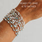 Lil Hearts Opal Gold Fill and Sterling Silver Bracelet READY TO SHIP