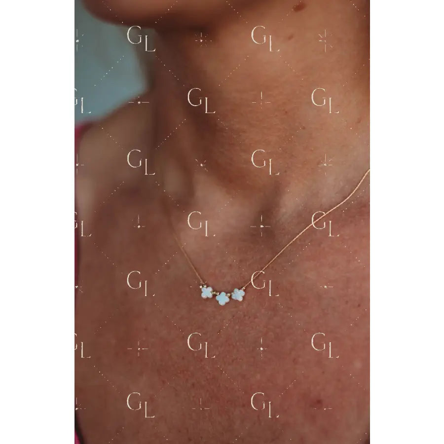 Lucky Necklace- 14k Gold Fill/ Sterling Silver - Opalite Collection
