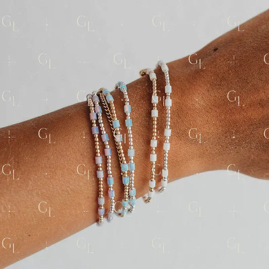 Maisie Opal Gold Fill and Sterling Silver Bracelet PREORDER