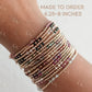 Marley Birthstone 14k Gold Fill and Sterling Silver Beaded Bracelet