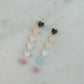 NEW COLORS! Opal + Pearl HEART Connectors