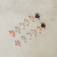 NEW COLORS! Opal + Pearl HEART Connectors