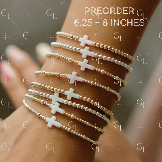 Opal Cross Bracelet- PREORDER