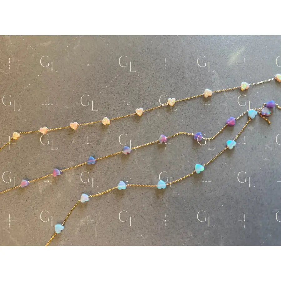 Opal Heart 14k Gold Fill Chain LIMITED EDITION