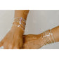 Opal Heart Gold Fill + Sterling Silver Bracelet- PREORDER