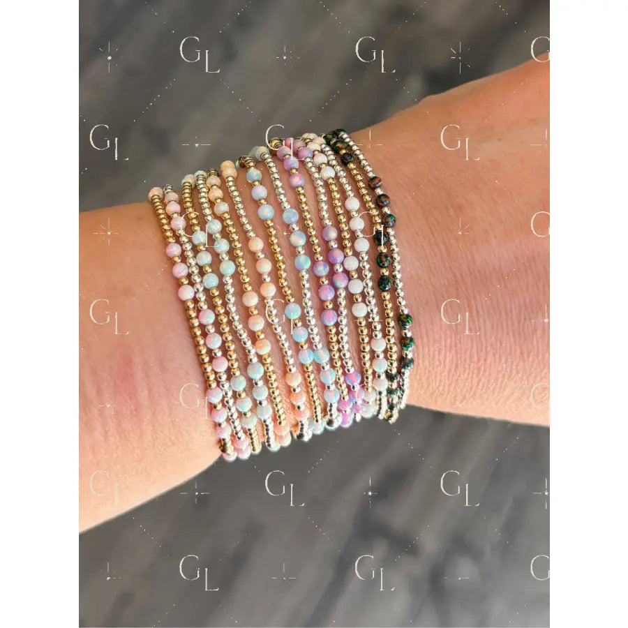 Opal Marley Gold Fill and Sterling Silver Bracelet- READY TO SHIP
