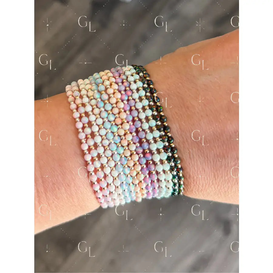 Opal Ruthie Gold Fill and Sterling Silver Bracelet- READY TO SHIP