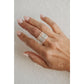 Opalite Sunny Beaded Ring 14k Gold Fill + Sterling Silver - SINGLE TOE / FINGER RING