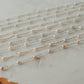Pearl Satellite Permanent Jewelry Chain PREORDER (3 feet)