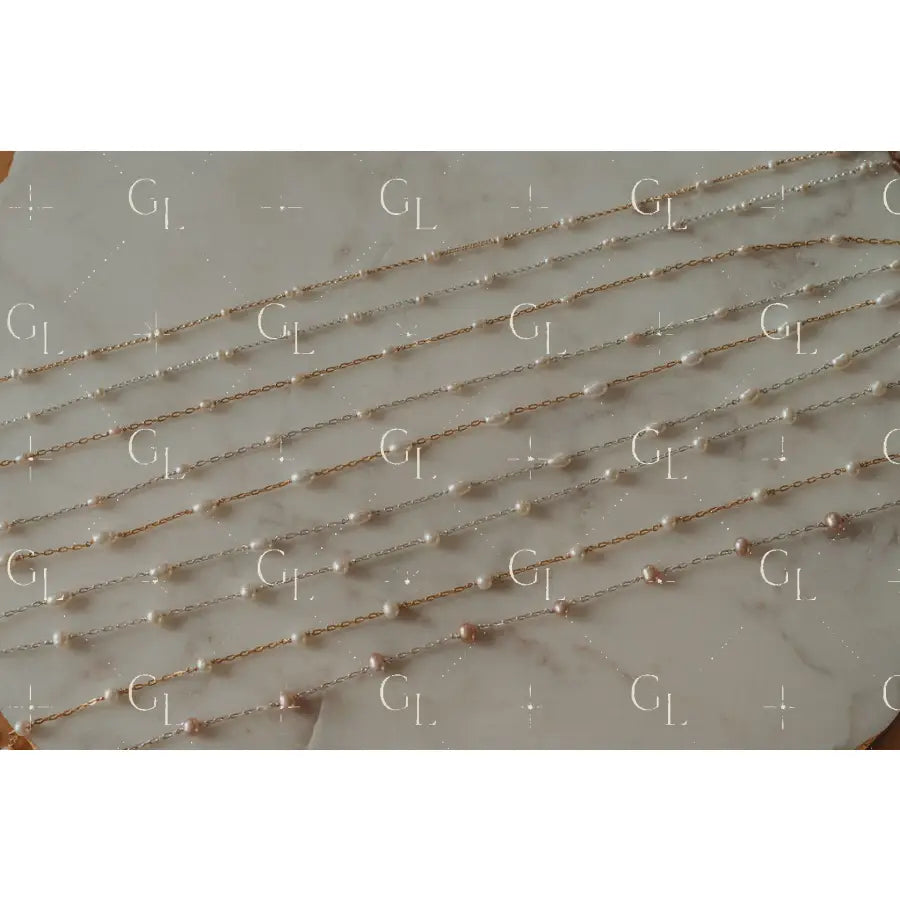 Pearl Satellite Permanent Jewelry Chain PREORDER (3 feet)