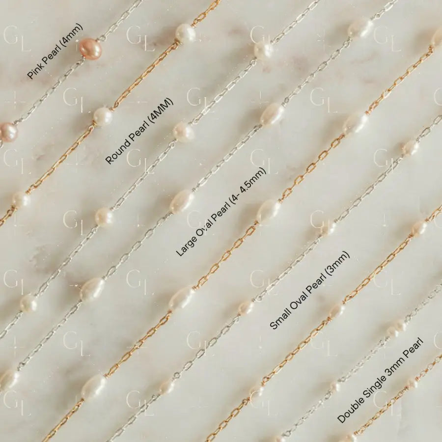 Pearl Satellite Permanent Jewelry Chain PREORDER (3 feet)