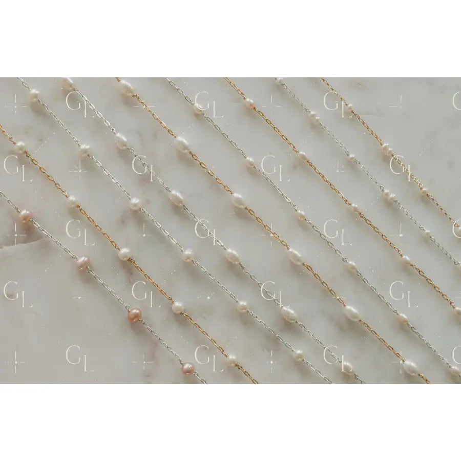 Pearl Satellite Permanent Jewelry Chain PREORDER (3 feet)