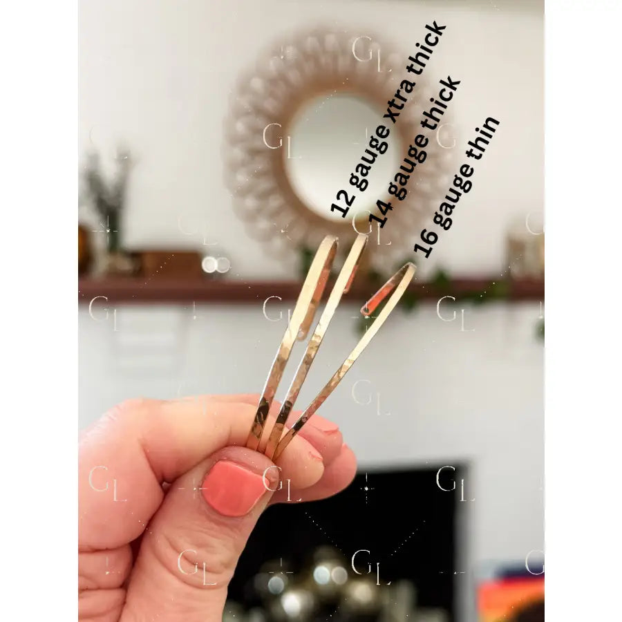 Permanent Jewelry Bangle - Gold Fill Sterling Silver Rose Gold Fill