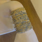 Morse Code Kyanite Gemstone 14k Gold Fill, Sterling Silver or Stainless Steel Bracelet