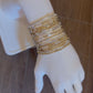Morse Code 14k Gold Fill and Sterling Silver Bracelet - Large