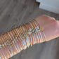 NEW! Beaded Permanent Jewelry Bangle - 14k Gold Fill, Sterling Silver, Mixed Metal