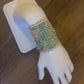 Morse Code Turquoise Gemstone 14k Gold Fill, Sterling Silver or Stainless Steel Bracelet