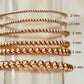 Simply Beaded 14k Rose Gold Fill Bracelet - 6.5 inches / 2 mm