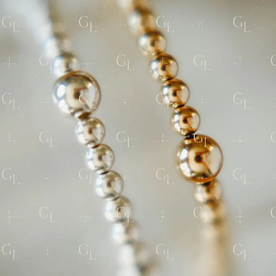 Stella Gold & Silver Beaded Bracelet- WHOLESALE