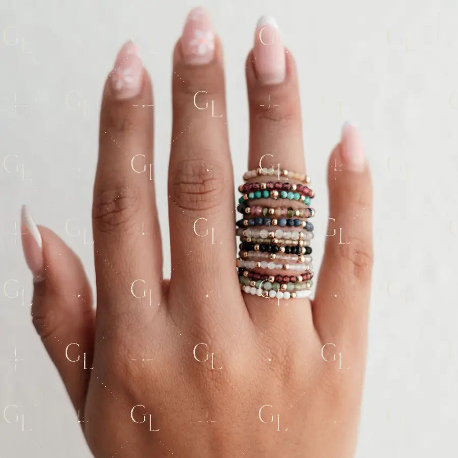 Sunny Gemstone 14k Gold Fill + Sterling Silver Ring (ONE TOE/FINGER RING)