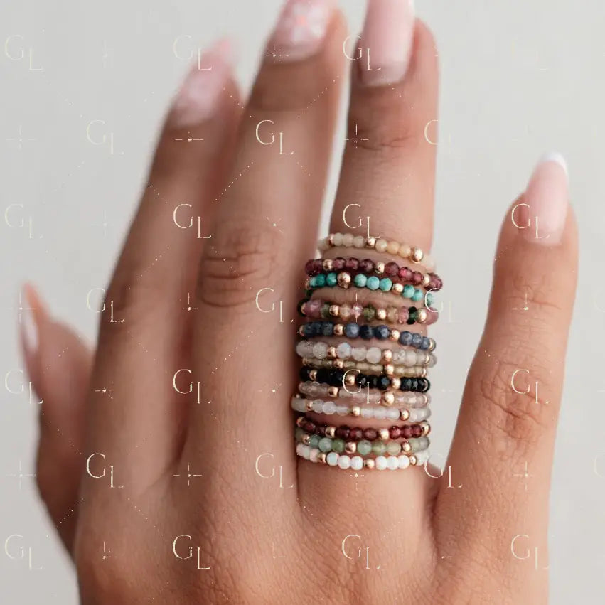 Sunny Gemstone 14k Gold Fill + Sterling Silver Ring (ONE TOE/FINGER RING)
