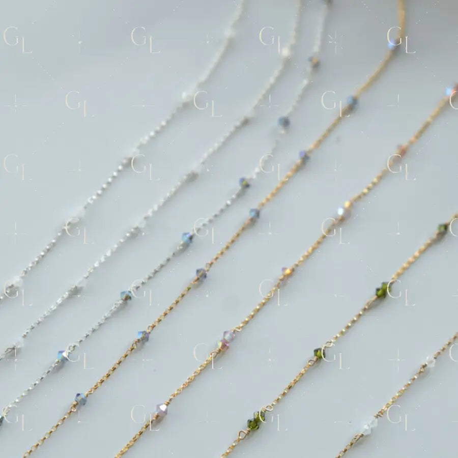Swarovski Crystal Permanent Jewelry Chain- READY TO SHIP