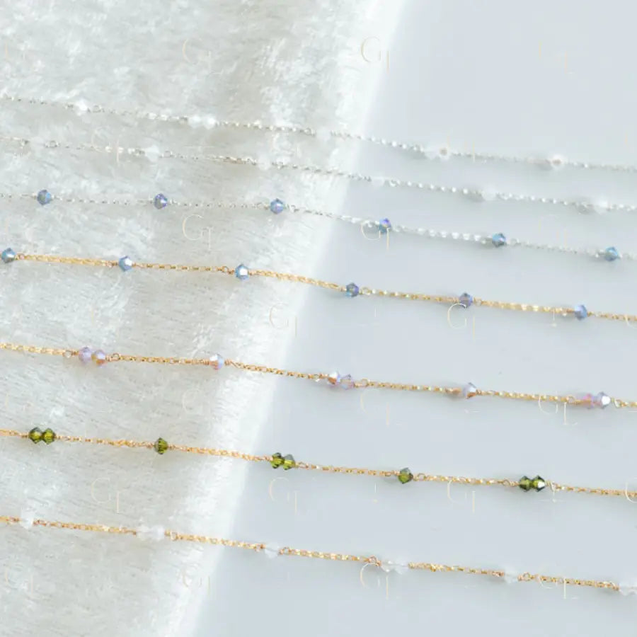 Swarovski Crystal Permanent Jewelry Chain- READY TO SHIP