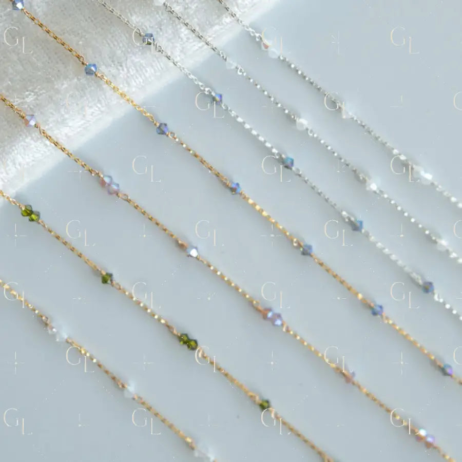 Swarovski Crystal Permanent Jewelry Chain- READY TO SHIP