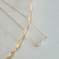 Thrive Herkimer Diamond Necklace- 14k Gold Fill/ Sterling Silver - Opalite Collection