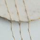 gold fill chain handmade moonstone