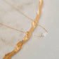 Trust Necklace- 14k Gold Fill/ Sterling Silver - Opalite Collection